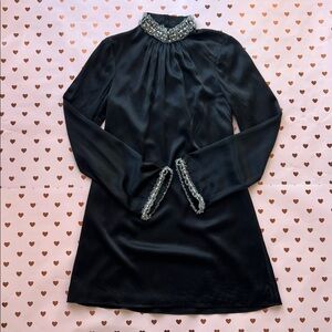 Cinq à Sept Black Silk Dress